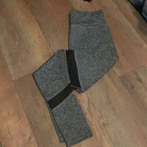 Miss Fanatic Size Medium Gray Workout Leggings